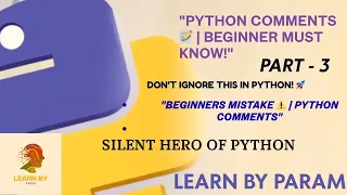 Python Comments Tutorial Hindi Single-line Multi-line Data Analytics Beginners