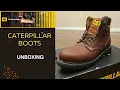 UNBOXING CATERPILLAR Second Shift TAN boots