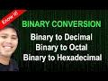 Part 2 Binary Conversion Binary to Decimal Octal Hexadecimal Tagalog