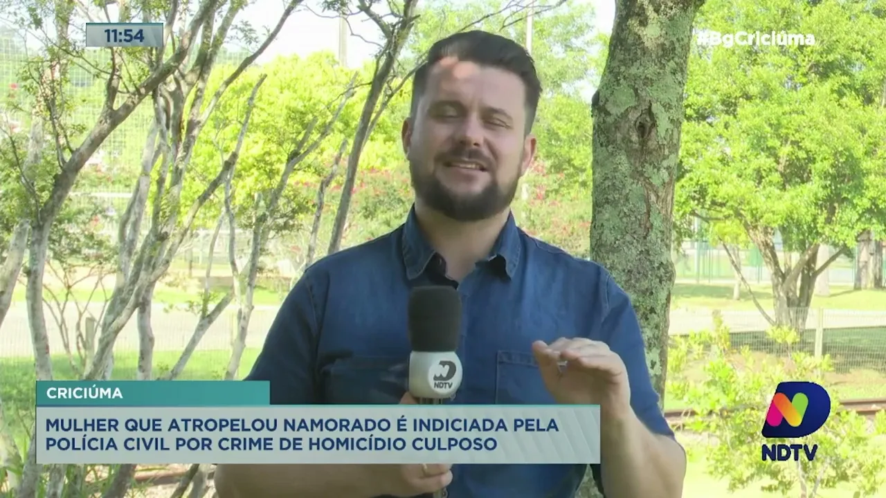 Mulher que atropelou namorado é indiciada por homicídio culposo em Criciúma