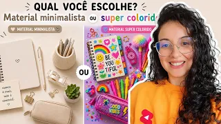 🔴 ESCOLHAS IMPOSSÍVEIS DE MATERIAL ESCOLAR!! [Parte 2]