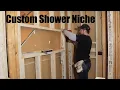 How to build a shower niche Bathroom design idea Bathroom Remodel Custom Niche