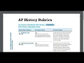 Modified 2020 AP World History DBQ Rubric Explained