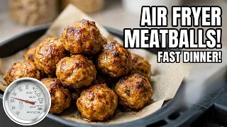 No Oven? No Problem! Air Fryer Meatballs for a Fast Dinner. Easiest meatball recipe you will make.