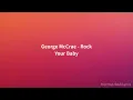 George McCrae - Rock Your Baby (Lyrics)