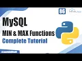 What is the Use of MAX and MIN Functions with Examples MySql Tutorials
