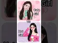 Lagu Cute girl 😍 VS Hot girl 🥵#challenge #fashion #dress #choose #ytshorts