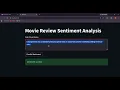 Sentiment Analysis using Machine Learning NLP Project with Streamlit