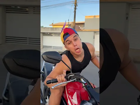MINHA MOTO TEM LATINHA NO ESCAPE 😂 #dudurizandu #moto #cortedegiro