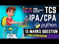 English - TCS Xplore iPA CPA Python 15 marks question Solution Code