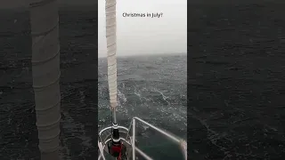 Raw Sailing Whiteout Blizzard in the Beagle #shorts