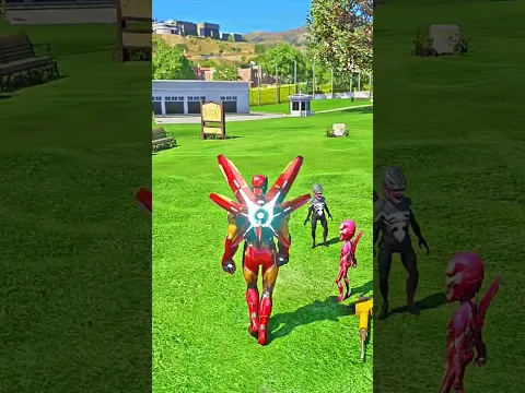 VENOM BEATEN IRON MAN AND HIS SON FOR HIS LAND IN GTA 5 | #gta5 #shorts #viralshorts #trending