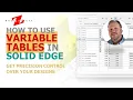 7 Getting Started with Variable Tables in Solid Edge The Ultimate CAD Tool for Precision Control