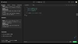 Day 5 LeetCode 2634 Filter Elements from Array Daily JS challenge