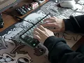 QK60 with lubed Cherry MX Blacks