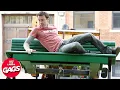 Lagu NYC Throws Bench In The Trash **Man Still On It** | Just For Laughs Gags