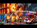 Lagu LEGO City Stop Motion🔥 Building on Fire | Fire Rescue \u0026 Emergency Response