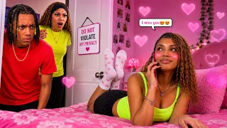 I CAUGHT My Sister On The PHONE With Another Boy😱👀 ** BUSTED**