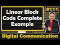Linear Block Code Complete Example Step by Step Solutions