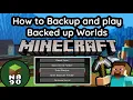 How to Backup And Play Backed Up Worlds Minecraft 1 21 Java Edition