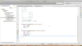 QuickSort with java example