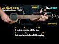 As Tears Go By - The Rolling Stones (1965) Easy Guitar Chords Tutorial with Lyrics