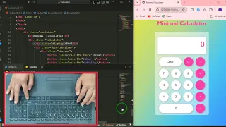 ASMR Programming - Calculator app coding with JavaScript