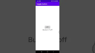 Toggle buttons in android