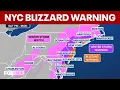 Blizzard warning issued for NYC parts of NY NJ could see 15 inches of snow