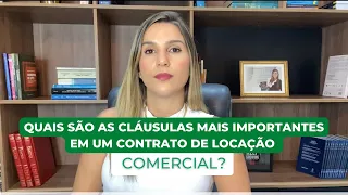 Cláusulas importantes no contrato de locação comercial