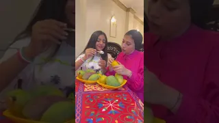 لما ناكل مانجا انا و اختي 