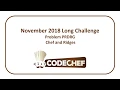 CodeChef November Long Challenge - Chef and Ridges PRDRG