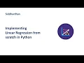 7 1 5 Implementing Linear Regression from scratch in Python