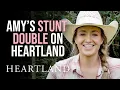 Heartland Season 15 Behind the scenes with Amy stunt double Lindy Lonsberry
