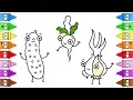 Coloring Vegetables Coloring Pages Vegetables Drawing Vegetables For Kids