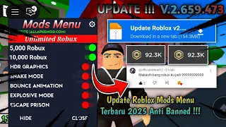 Tutorial Cara Pasang Roblox Mods menu Apk Unlimited Robux Versi 2.659.473 Terbaru 2025