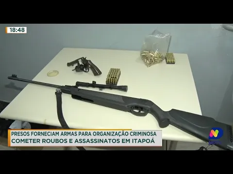 Presos forneciam armas para organização criminosa cometer roubos e assassinatos em Itapoá