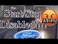 Ford F-150 Auto Start Stop disable quick and easy