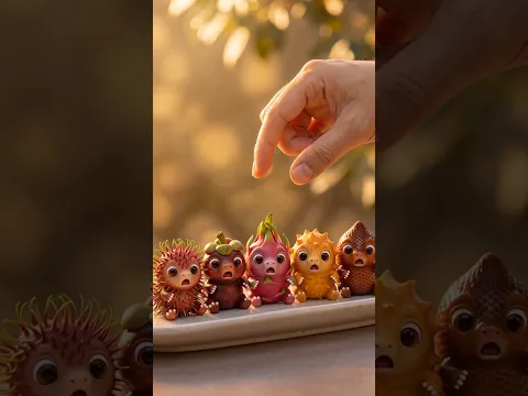 Five Tiny Fruits Waited for One Bite… Chotu Took It 🐒😳