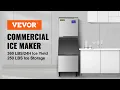 VEVOR 110V Commercial Ice Maker 150 lb Ice in 24 hrs Restaurants Bars Homes