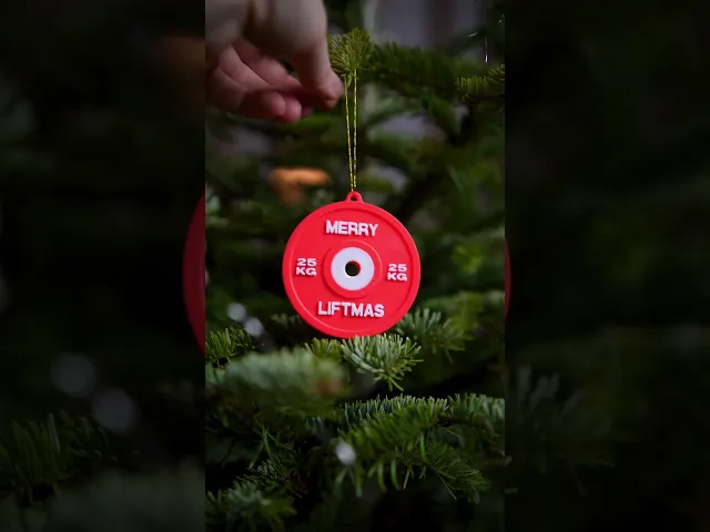4 x Weight Plates Christmas Ornament [METRIC] video thumbnail