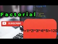 FACTORIAL JAVA PROGRAM to find FACTORIAL of a number learn Chetan Programming