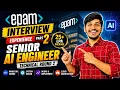 EPAM Senior AI Engineer Interview Experience Part 2 Hands-on Coding System Design