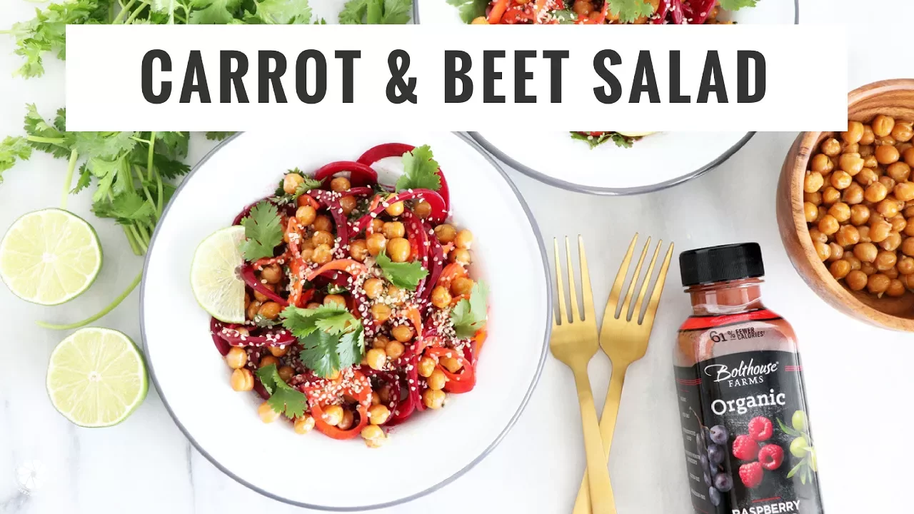 Carrot & Beet Salad With Raspberry Balsamic Dressing   Quick, Gluten-Free Recipe