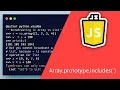 Javascript Array prototype includes