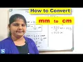 How to convert millimeter to centimeter Conversion of millimeter into centometer mm into cm