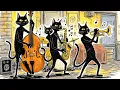 Download Lagu Black Cats Serenade the Silence: Smooth Jazz Echoes in a Sleepless Night