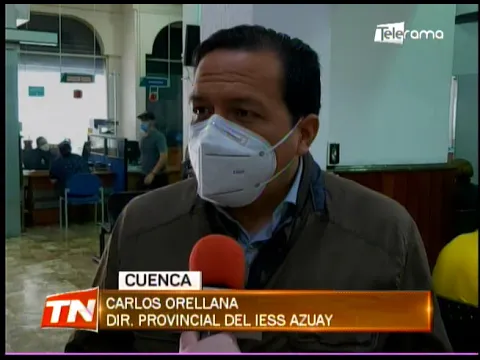 Afluencia de afiliados por trámites en el IESS