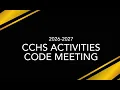 26-27 CCHS Activities Code Meeting