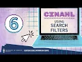 CINAHL Tutorial 6 - Using Search Filters New interface
